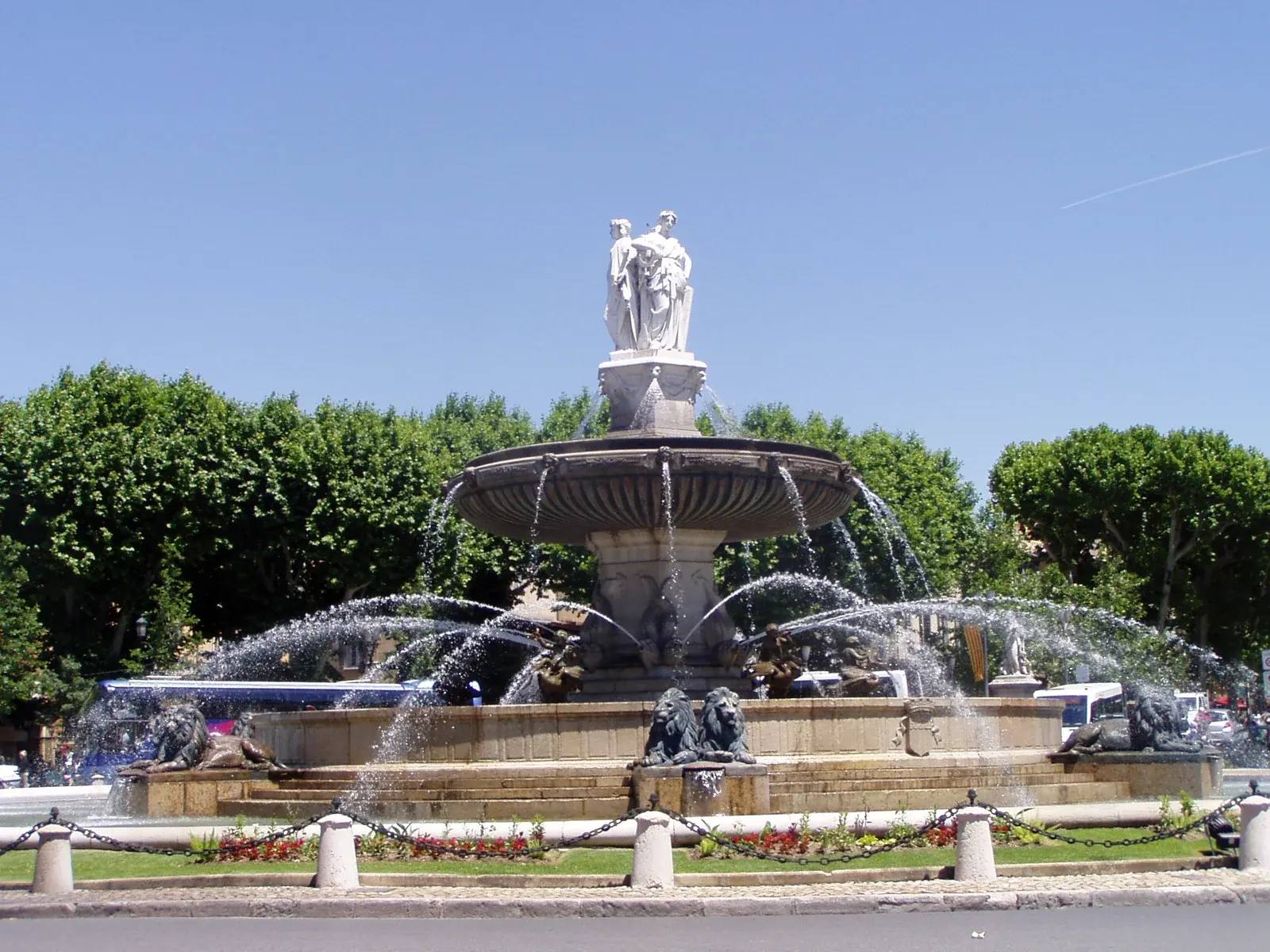 La fontaine de la Rotonde à Aix-en-Provence